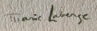 Marie Laberge - Aquarelle signature